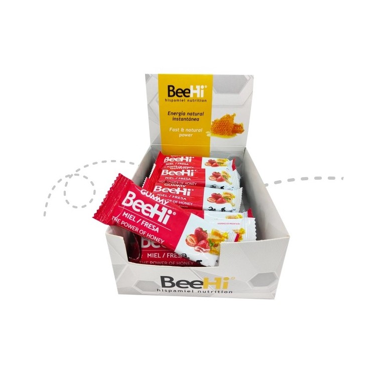 HISPAMIEL CAJA GUMMY DE MIEL Y FRESA